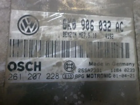 Εγκέφαλος Κινητήρα για SEAT, IBIZA, ( 1999 - 2002 )  ( 6K ), 1400  ( AKK ) ( ANW ) ( AUD )  Petrol  60 , 6K0906032AC 0261207228 -  Εγκέφαλος Κινητήρα για SEAT, IBIZA, ( 1999 - 2002 )  ( 6K ), 1400  ( AKK ) ( ANW ) ( AUD )  Petrol  60 , 6K0906032AC 0261207228 -