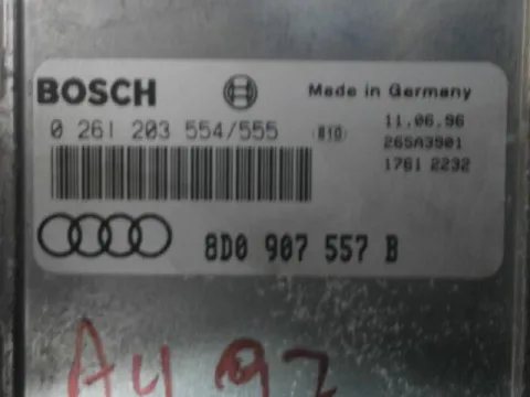 Εγκέφαλος Κινητήρα για AUDI, A4, ( 1995 - 1998 )  ( 8D ), 1600  (ADP)(AHL)(ANA)(ARM)  Petrol  100 0261203554/555 8D0907557B -  Εγκέφαλος Κινητήρα για AUDI, A4, ( 1995 - 1998 )  ( 8D ), 1600  (ADP)(AHL)(ANA)(ARM)  Petrol  100 0261203554/555 8D0907557B -