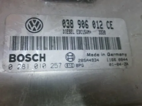 Εγκέφαλος Κινητήρα για SKODA, FABIA, ( 2000 - 2004 )  ( 6Y ), 1900 (ASY) Diesel 64 SDI , 038906012CE 0281010257 -  Εγκέφαλος Κινητήρα για SKODA, FABIA, ( 2000 - 2004 )  ( 6Y ), 1900 (ASY) Diesel 64 SDI , 038906012CE 0281010257 -