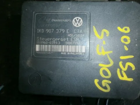 Μονάδα ABS 1Κ0907379Υ για VW, GOLF, ( 2004 - 2008 ) Mk5 ( 1K1 ) Μονάδα ABS 1Κ0907379Υ για VW, GOLF, ( 2004 - 2008 ) Mk5 ( 1K1 )