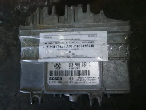 Εγκέφαλος Κινητήρα 6K0906027E/ 0261204593 ΚΙΝ: APQ για VW, POLO, ( 1994 - 1999 )  ( 6N1 ), 1400  ( AEX ) ( AKV ) ( APQ )  Petrol  60 ΤΕΛΑΡΟ 5*253654 Εγκέφαλος Κινητήρα 6K0906027E/ 0261204593 ΚΙΝ: APQ για VW, POLO, ( 1994 - 1999 )  ( 6N1 ), 1400  ( AEX ) ( AKV ) ( APQ )  Petrol  60 ΤΕΛΑΡΟ 5*253654