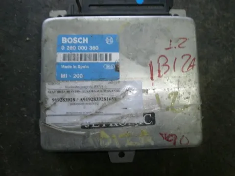 Εγκέφαλος Κινητήρα 0280000360 BOSCH  για SEAT, IBIZA, ( 1990 - 1992 )  ( 021A ) Εγκέφαλος Κινητήρα 0280000360 BOSCH  για SEAT, IBIZA, ( 1990 - 1992 )  ( 021A )