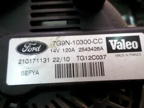 Δυναμό - Εναλλάκτης 7G9N10300CC για FORD MONDEO (2007 - 2010) Mk4a (BA7 - CD345) 1600 (PNBA) Petrol 125 Ti , 1600 (PNBA) Petrol 125 Ti-VCT -  Δυναμό - Εναλλάκτης 7G9N10300CC για FORD MONDEO (2007 - 2010) Mk4a (BA7 - CD345) 1600 (PNBA) Petrol 125 Ti , 1600 (PNBA) Petrol 125 Ti-VCT -