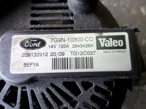 Δυναμό - Εναλλάκτης 7G9N10300CC για FORD FIESTA (2008 - 2012) Mk6 (JA8) , (2012 - ) ( ) -  Δυναμό - Εναλλάκτης 7G9N10300CC για FORD FIESTA (2008 - 2012) Mk6 (JA8) , (2012 - ) ( ) -