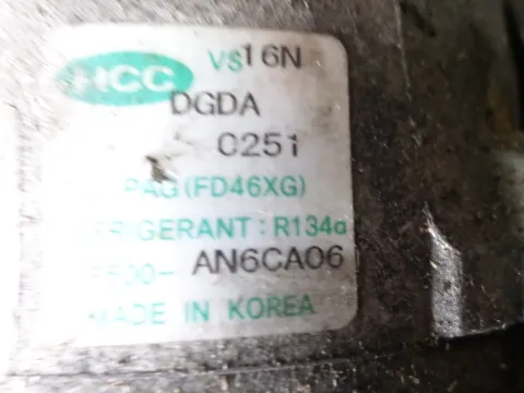 Συμπιεστής A-C (Κομπρέσορας) f500AN6CA06 για HYUNDAI i30 (2012 - ) ( ) 1400 Diesel U2 90hp -  Συμπιεστής A-C (Κομπρέσορας) f500AN6CA06 για HYUNDAI i30 (2012 - ) ( ) 1400 Diesel U2 90hp -