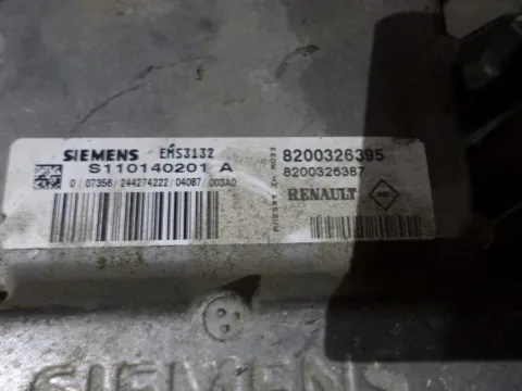 Εγκέφαλος Κινητήρα 8200326395 για RENAULT CLIO (2006 - 2009) (BR_) (CR_) ΤΕΛΑΡΟ 9*244785 - 