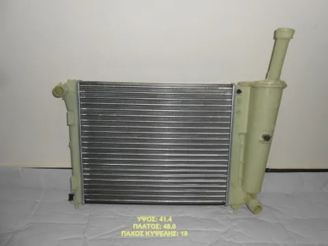 Ψυγείο Κινητήρα (Νερού) 1.2cc 8V (480x414x18) για FIAT 500 , FORD KA Ημιτασιόν Ψυγείο Κινητήρα (Νερού) 1.2cc 8V (480x414x18) για FIAT 500 , FORD KA Ημιτασιόν