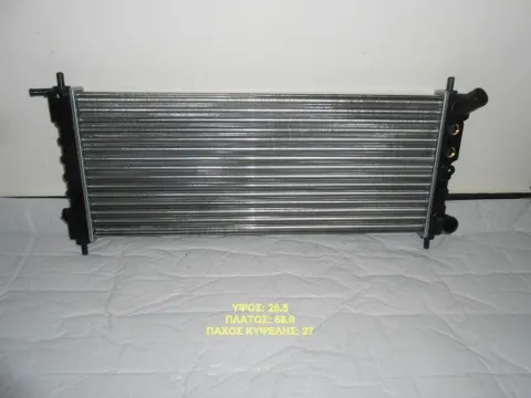 Ψυγείο Κινητήρα (Νερού) 1.0-1.2cc +A/C (680x285x27) για OPEL CORSA Ημιτασιόν Ψυγείο Κινητήρα (Νερού) 1.0-1.2cc +A/C (680x285x27) για OPEL CORSA Ημιτασιόν