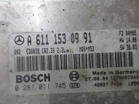 Εγκέφαλος Κινητήρα 0281011745 για MERCEDES SPRINTER (2000 - 2006) (901) (902) (903) 2150 ((OM611.981)) Diesel 109 211 CDI   ΤΕΛΑΡΟ 4"(ΠΙΣΩ ΣΚΑΛΑ) -  Εγκέφαλος Κινητήρα 0281011745 για MERCEDES SPRINTER (2000 - 2006) (901) (902) (903) 2150 ((OM611.981)) Diesel 109 211 CDI   ΤΕΛΑΡΟ 4"(ΠΙΣΩ ΣΚΑΛΑ) -