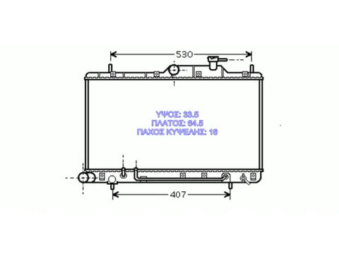 Ψυγείο Κινητήρα (Νερού) 1.3-1.5-1.6cc&AUT(335x645x16) για HYUNDAI ACCENT (1999 - 2002) (CG) (LC) , (2003 - 2005) (CG) (LC2) Ημιτασιόν -  Ψυγείο Κινητήρα (Νερού) 1.3-1.5-1.6cc&AUT(335x645x16) για HYUNDAI ACCENT (1999 - 2002) (CG) (LC) , (2003 - 2005) (CG) (LC2) Ημιτασιόν -