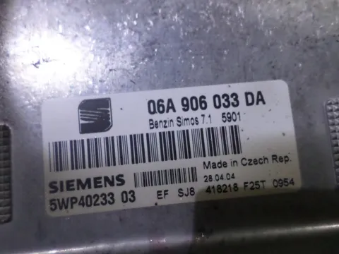 Εγκέφαλος Κινητήρα 06Α906033DA για SEAT ALTEA (2004 - 2008) (5P) 1200 (CBZB) Petrol 105 TSI ΤΕΛΑΡΟ 7*253674 -  Εγκέφαλος Κινητήρα 06Α906033DA για SEAT ALTEA (2004 - 2008) (5P) 1200 (CBZB) Petrol 105 TSI ΤΕΛΑΡΟ 7*253674 -