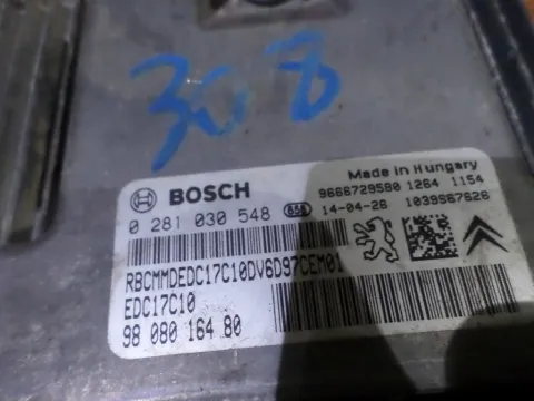 Εγκέφαλος Κινητήρα 0281030548  για PEUGEOT 308 (2012 - 2014) ΤΕΛΑΡΟ 2 *244207* - 