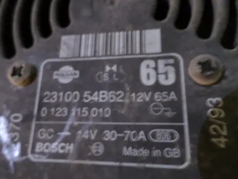 Δυναμό - Εναλλάκτης 0123115010 για NISSAN MICRA (2000 - 2003) (K11) -  Δυναμό - Εναλλάκτης 0123115010 για NISSAN MICRA (2000 - 2003) (K11) -
