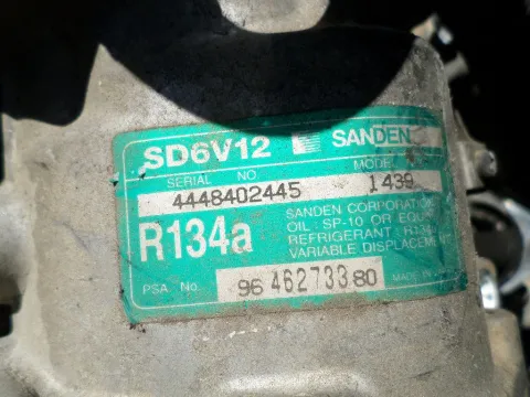 Συμπιεστής A-C (Κομπρέσορας) 9646273380 για CITROEN C3 (2002 - 2006) (FC) -  Συμπιεστής A-C (Κομπρέσορας) 9646273380 για CITROEN C3 (2002 - 2006) (FC) -