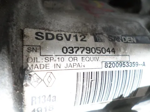 Συμπιεστής A-C (Κομπρέσορας) 8200953359 για RENAULT MEGANE (2006 - 2008) (LM) (KM) (EM) (CM) -  Συμπιεστής A-C (Κομπρέσορας) 8200953359 για RENAULT MEGANE (2006 - 2008) (LM) (KM) (EM) (CM) -