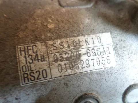 Συμπιεστής A-C (Κομπρέσορας) 9520069GA1 για SUZUKI JIMNY (1998 - 2005) (SN) -  Συμπιεστής A-C (Κομπρέσορας) 9520069GA1 για SUZUKI JIMNY (1998 - 2005) (SN) -