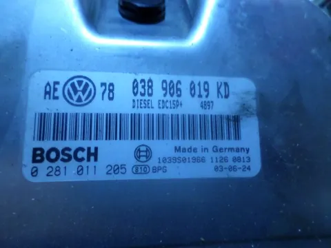 Εγκέφαλος Κινητήρα 038906019KD για VW PASSAT (2000 - 2005) (3B3) ΤΕΛΑΡΟ *14* - 