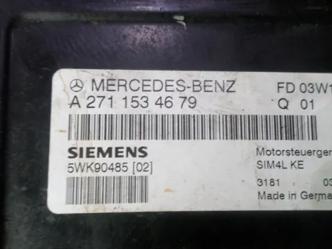 Εγκέφαλος Κινητήρα a2711534679 για MERCEDES C - CLASS (2000 - 2003) (W203)   ΤΕΛΑΡΟ 4"(ΠΙΣΩ ΣΚΑΛΑ) -  Εγκέφαλος Κινητήρα a2711534679 για MERCEDES C - CLASS (2000 - 2003) (W203)   ΤΕΛΑΡΟ 4"(ΠΙΣΩ ΣΚΑΛΑ) -