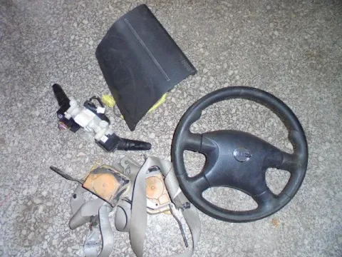 Σετ Αερόσακων Εμπρός (χ.Ταμπλό,  Χ.Τιμόνι-Βολάν) Με Καπάκι για NISSAN ALMERA (2000 - 2002) (N16) **Γ**