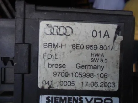 Γρύλος Παραθύρου Μοτερ Πίσω Αριστερό για AUDI A4 (2001 - 2005) (8H) (8E) -  Γρύλος Παραθύρου Μοτερ Πίσω Αριστερό για AUDI A4 (2001 - 2005) (8H) (8E) -