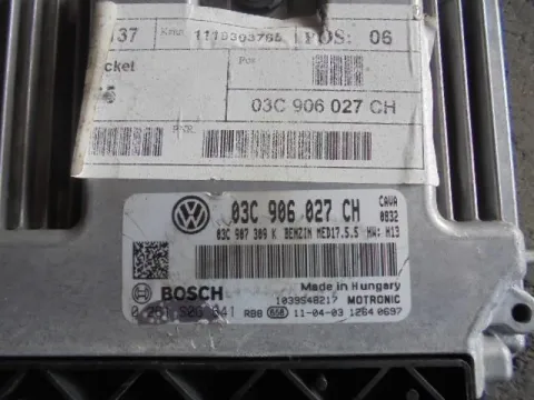 Εγκέφαλος Κινητήρα 03C906027CH για VW GOLF (2004 - 2008) Mk5 (1K1) ΤΕΛΑΡΟ 9*253676 -  Εγκέφαλος Κινητήρα 03C906027CH για VW GOLF (2004 - 2008) Mk5 (1K1) ΤΕΛΑΡΟ 9*253676 -