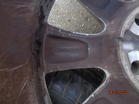 Ζαντολάστιχο 4αδα 5x100 6,5x16 (offset-45) (κέντρο-54,1) (426110F070) Πολύ Καλή Κατάσταση **  για TOYOTA AVENSIS - 