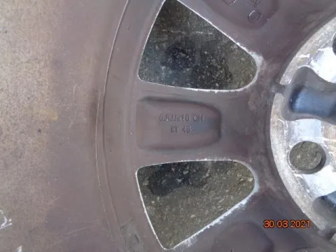 Ζαντολάστιχο 4αδα 5x100 6,5x16 (offset-45) (κέντρο-54,1) (426110F070) Πολύ Καλή Κατάσταση **  για TOYOTA AVENSIS - 