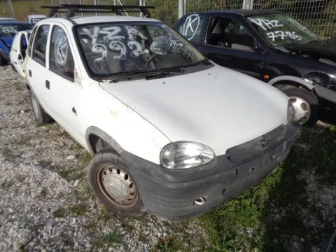 Τροπέτο Αμάξι κομπλέ Με Μηχανή και Σασμάν X12SZ Με Πίσω Άξονα Ταμπούρα Με 4 Ζαντολάστιχα 165/70/R13 για OPEL CORSA (1993 - 2000) B Ηatchback - 5dr 1200 (X12SZ) Petrol 45 Injection *ΔΒ* - 