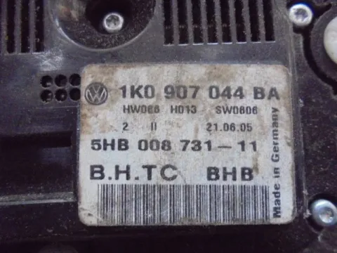 Χειριστήρια Καλοριφέρ 1K0907044BA για VW TOURAN (2003 - 2006) (1T1) -  Χειριστήρια Καλοριφέρ 1K0907044BA για VW TOURAN (2003 - 2006) (1T1) -