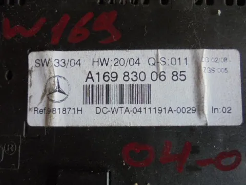 Χειριστήρια Καλοριφέρ για MERCEDES A - CLASS (2004 - 2008) (W169) - 