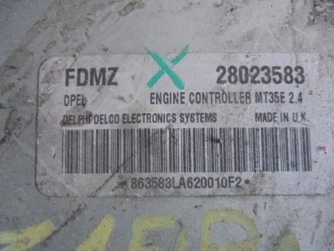 Εγκέφαλος Κινητήρα 28023583 για OPEL ZAFIRA (2005 - 2008) B / 1600 ( Z16YNG ) Petrol 94 ΤΕΛΑΡΟ 3*245244 -  Εγκέφαλος Κινητήρα 28023583 για OPEL ZAFIRA (2005 - 2008) B / 1600 ( Z16YNG ) Petrol 94 ΤΕΛΑΡΟ 3*245244 -