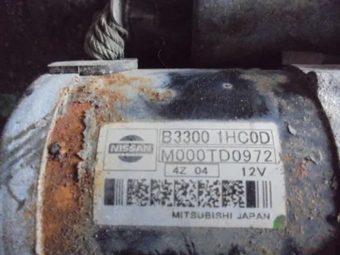 Μίζα B33001HC0D M000TD0972 για NISSAN MICRA (2011 - 2013) (K13)  -  Μίζα B33001HC0D M000TD0972 για NISSAN MICRA (2011 - 2013) (K13)  -