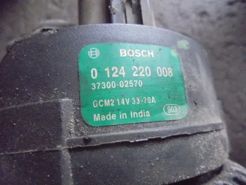 Δυναμό - Εναλλάκτης BOSCH ( 0124220008  3730002570 ) για HYUNDAI i10 (2008 - 2011) 1100 G4HG petrol 67  -  Δυναμό - Εναλλάκτης BOSCH ( 0124220008  3730002570 ) για HYUNDAI i10 (2008 - 2011) 1100 G4HG petrol 67  -
