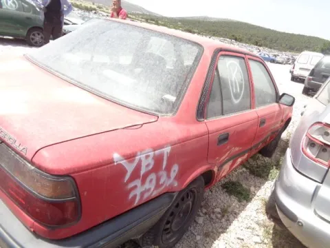 Τροπέτο Αμάξι κομπλέ με Κορμό (Ελαττωματικό) και Σασμάν με Άξονα Πίσω και Ζαντολάστιχα 185/60/14 για TOYOTA COROLLA (1987 - 1992) (EE90) Sedan - 4dr 1300 (2E) petrol 81 (EE90) 12V Carb. *ΔΒ* -  Τροπέτο Αμάξι κομπλέ με Κορμό (Ελαττωματικό) και Σασμάν με Άξονα Πίσω και Ζαντολάστιχα 185/60/14 για TOYOTA COROLLA (1987 - 1992) (EE90) Sedan - 4dr 1300 (2E) petrol 81 (EE90) 12V Carb. *ΔΒ* -