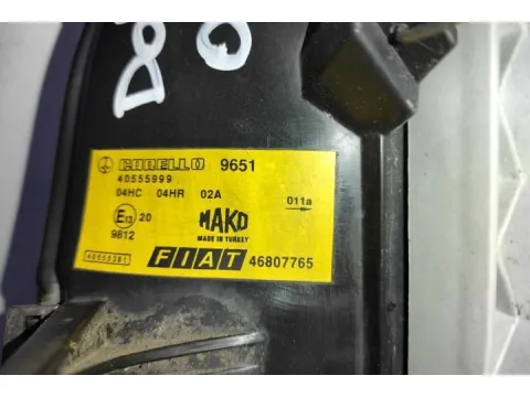 Φανάρι Εμπρός Αριστερό Χ.Προβολέα για FIAT DOBLO (2002 - 2005) (119) Combi , (2002 - 2005) (223) Cargo - 