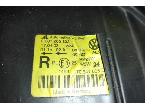Φανάρι Εμπρός Δεξί για VW TOURAN (2003 - 2006) (1T1)  - 