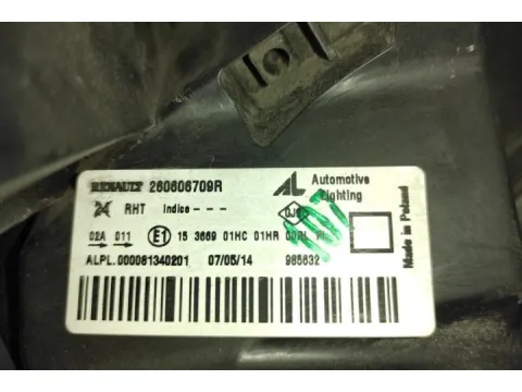 Φανάρι Εμπρός Αριστερό για DACIA DUSTER (2010 - 2017 ) SUV- ΕΚΤΟΣ ΔΡΟΜΟΥ - 5dr  - 