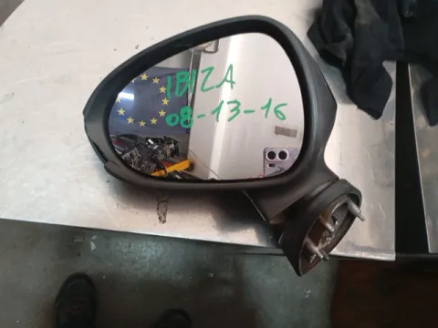 Καπάκι - με Κρύσταλο Καθρέπτη Εξωτερικός Αριστερός Ηλεκτρικός Θερμαινόμενος Με Κομμένη Φίσα 5pin για SEAT IBIZA (2008 - 2013) (6J) , (2013 - 2016) (6J) 