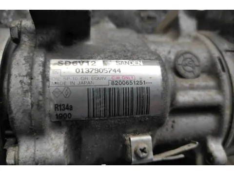 Συμπιεστής A-C (Κομπρέσορας) 8200651251 για RENAULT KANGOO (2009 - 2013) (KW) BE BOP Mini Van , MPV - ΠΟΛΥΜΟΡΦΙΚΑ - 5dr , Maxi  - 