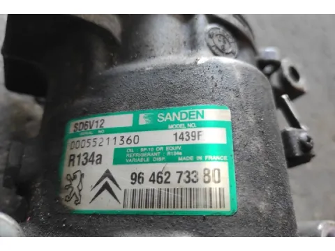 Συμπιεστής A-C (Κομπρέσορας) 9646273380 για CITROEN C2 (2003 - 2008) (JM) Hatchback - 3dr , (2008 - 2010) (JM)  - 