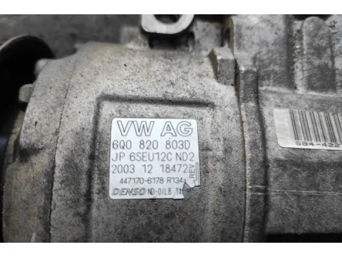 Συμπιεστής A-C (Κομπρέσορας) για 6Q0820803D SEAT IBIZA (2002 - 2006) (6LZ) Hatchback - 5dr 2000 (AZL) (BBX) Petrol 116 , (2006 - 2008) (6LZ)  - 