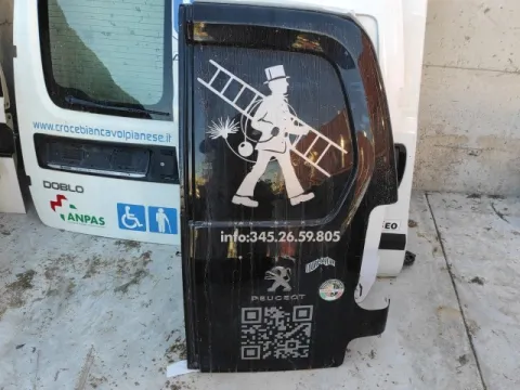 Πόρτα Πίσω Δεξιά Δίφυλλη Χ.Τζάμι για PEUGEOT PARTNER ( 2018 - ) , CITROEN BERLINGO (2018 - ) (K9) , OPEL COMBO (2018 - ) Ε *Γ*