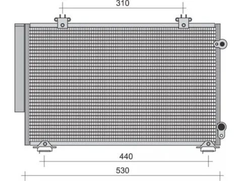 Ψυγείο A-C Ιμιτασιόν  για TOYOTA YARIS (1999 - 2002) (XP10) , (2003 - 2005) (XP10) *Γ* - 